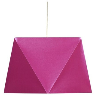 Lampa wisząca Hexagen z abażurem różowa pojedyncza do sypialni E27