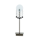 Luxor 41-02795 lampe de table en verre nickel mat