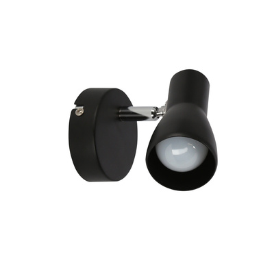Lampa ścienna kinkiet 1X40W E14 czarny matowy PICARDO 91-50618