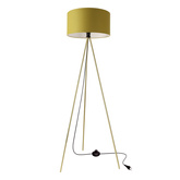 VANTI  lampa podłogowa złoty 1x40W E27 abażur limonkowy