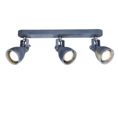 Lampa ścienna listwa 3X40W GU10 szary mat ASH 93-64301