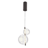 PLAYA Pendelleuchte schwarz 10W LED 3000K klarer Schirm