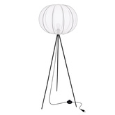 MELLOW lampă de podea neagră 1x40W E27 abajur 52 sferă albă 51-40879