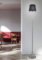 Satin/black floor lamp Milonga 51-53619