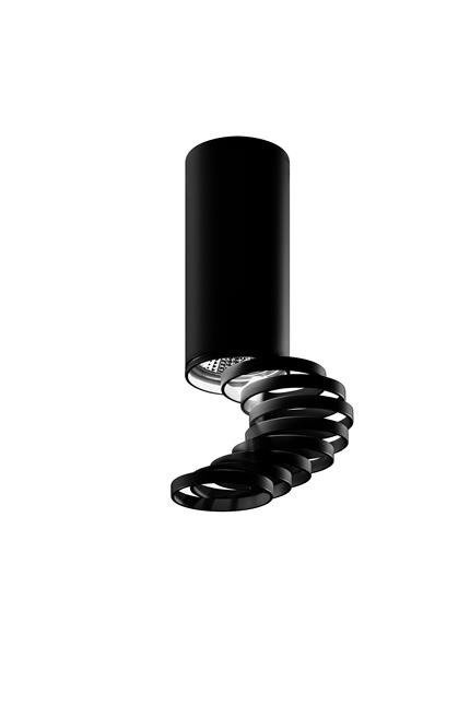 Tub Candellux negru cu inele reglabile 2282732