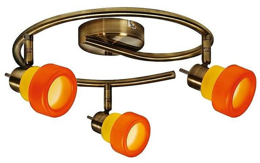 Lampa sufitowa 3xG9 30cm 98-85460 Venice spirala patyna
