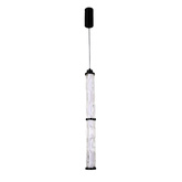 CORTE pendant lamp black matt 18W LED 3000K clear shade
