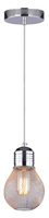 Hanging ceiling lamp chrome wire shade E27 Gliva Candellux 31-58652