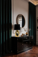 Bedside lamp black and gold ceramics 1xE27 Hierro 41-79916