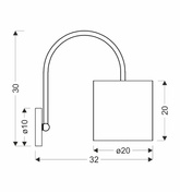 Atlanta 21-00668 weiße Wandleuchte