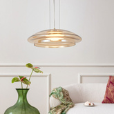 Pendant lamp Ombre 34 glass amber white shade single GX53