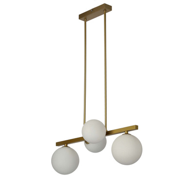 Plafonnier suspendu laiton 4xG9 Kama 34-73426
