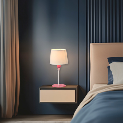 Lampe de table blanche pour enfants 60W E27 Bebe 41-38968