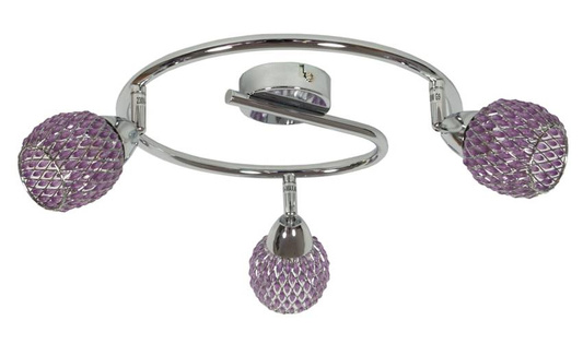 Plafonnier candellux clair 98-06936 spirale g9 violet