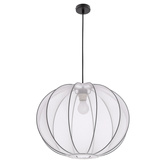 MELLOW suspension noire 1x40W E27 abat-jour 52 sphère blanche 31-41951
