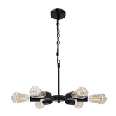 Suspensie Sparta neagra 6X60W E27 36-09395 