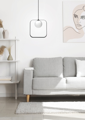 Suspension carré noir Tula Ledea 50101074