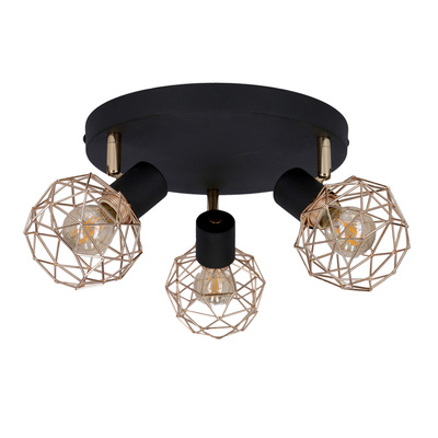 Acrobat 98-22233 ceiling lamp with black copper lampshade