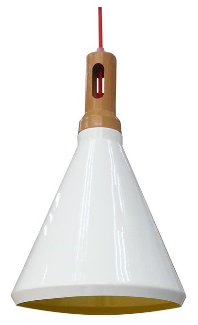 Plafoniera suspendata candellux robinson 31-37695 e27 alb/galben interior