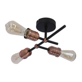 Plafoniera Kirimu 33-66893 3xE27 Negru