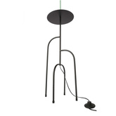 Floor lamp black and green shelf Ravello 51-00064