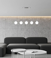 Hanging lamp chrome ball shade 5xG9 Oden 35-03270