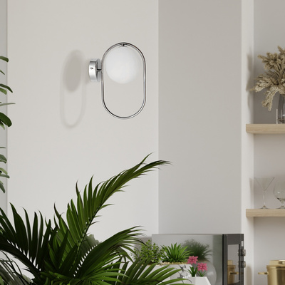 Wall lamp brass glass ball ring G9 Cordel 21-73440