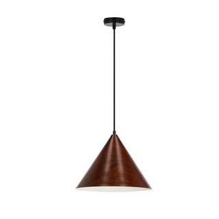 DUNCA LAMPE SUSPENDUE 32CM E27 ABAT-JOUR NOIR FONCÉ