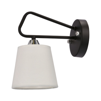Morley Ledea 50401090 applique moderne en métal noir/blanc
