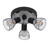 Lampa Candellux 98-61546 plafon E14 czarny chrom