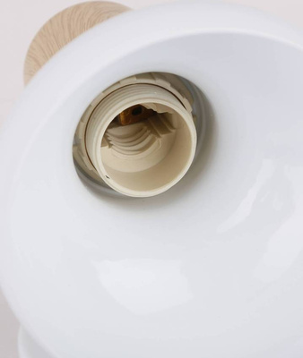 Wall lamp adjustable white + wood element Puerto Candellux 91-62796