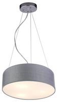 Lampa wisząca z abażurem Kioto szara 40 cm nowoczesna do salonu