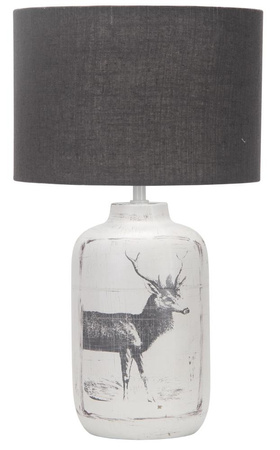 Silver ceramic table lamp Wales 41-39194