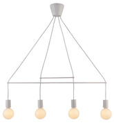 Lampa wisząca biała matowa 4x40W regulowana E27 Alto Candellux 34-70906