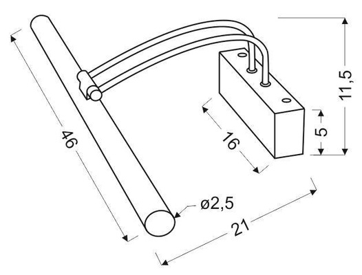 Applique orientable or satiné neutre LED Renoir Candellux 21-69726