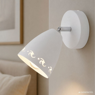 Lampa de perete candellux coty 91-67111 e14 alb mat