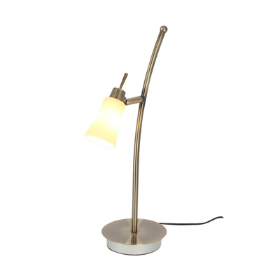 Tischleuchte 1xG9 55cm Patina/weiß Kroton 33-88942