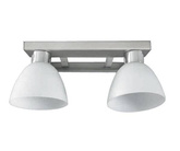 Doppelte Wandleuchte aus mattem Nickel Ada 22-48595