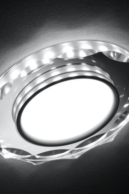 Plafoniera cu ochi Candellux Ssp-25 Ch/Tr+Wh 8W Led 230V Ring Led Alb