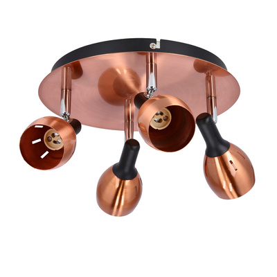 Ceiling lamp plafond 4xGU10 copper CROSS 98-34878