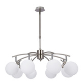 Lampe suspendue Ghost satin 8x40w g9 abat-jour blanc 38-14764