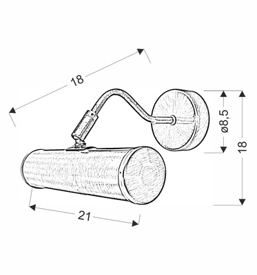 Aplică Candellux Renoir satin 22-94233 E14