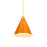 Hängelampe gelber Kegel Voss Ledea 50101179