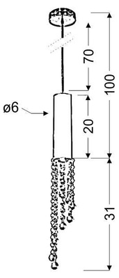 Plafoniera LED crom cald + GU10 Duero 31-25241