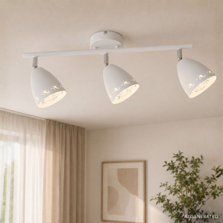 Applique murale bande 3xE14 70cm blanc mat COTY 93-67142