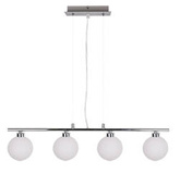 Hanging lamp chrome / white ball 4 RAISA 34-01399