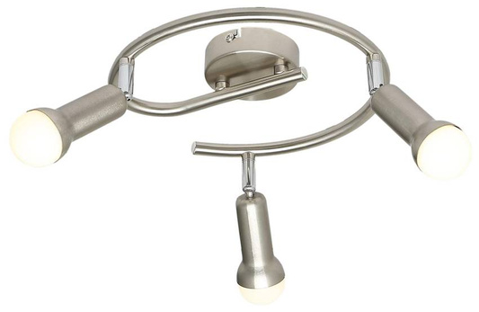 Spiraldeckenleuchte 3X40W E14 satiniertes Nickel ARC 98-63304