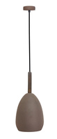 Hanging lamp brown metal / wood E27 Flen Ledea 50101261