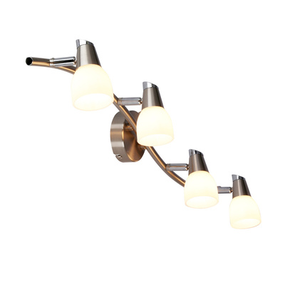Wall lamp strip 4X40W G9 matt nickel/white chrome SELIA 94-70005