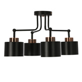 Ceiling lamp black 4xE27 Olena 34-78148